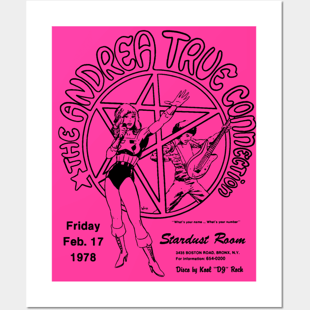 Andrea True Connection Concert Flyer (1978) Wall Art by Scum & Villainy